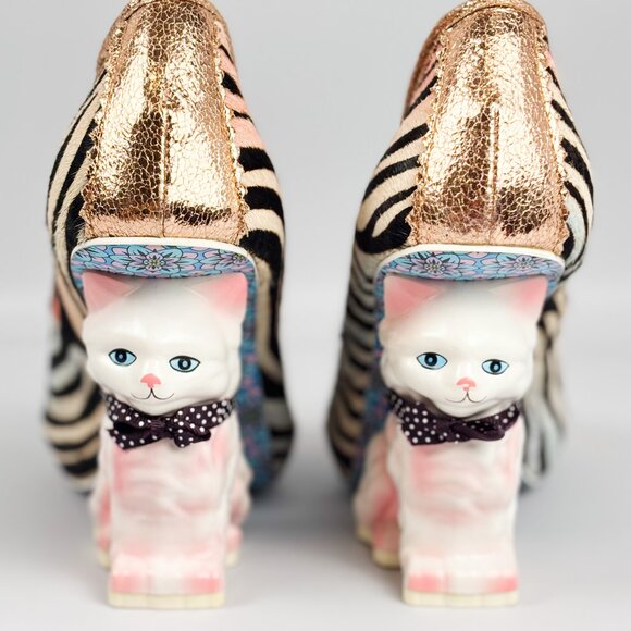 Irregular Choice Paw Print Cat Character Heels – Size 39 / UK 6 – Rare Collector - Picture 4 of 7